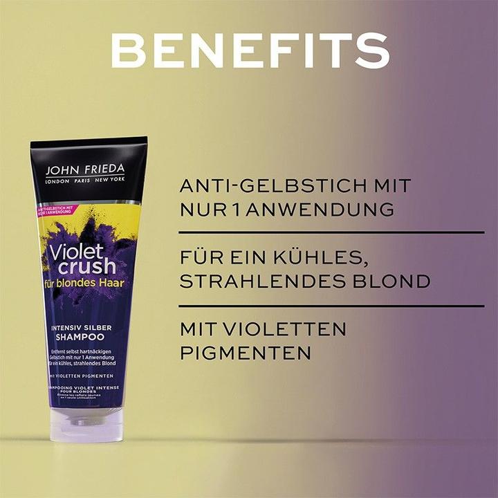 Image du produit John Frieda Shampooing Violet Crush Argent (250 ml, Shampoing liquide)