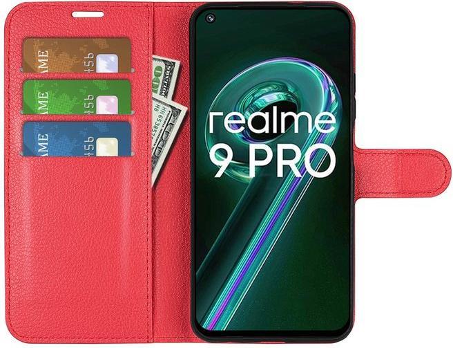 Actual product image MU Classic Litchi Leather Bookcover Series (Realme 9 Pro)