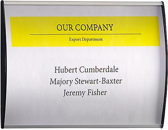 Actual product image kaiserkraft Aluminum door sign