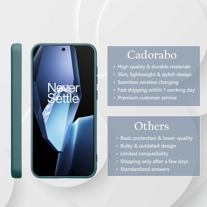 Actual product image Cadorabo Case for OnePlus 13R TPU Liquid Silicone Cover (OnePlus 13R)