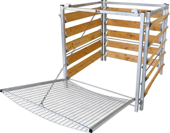 Image du produit Bellissa Composteur bois/métal avec tamis (1000 l)