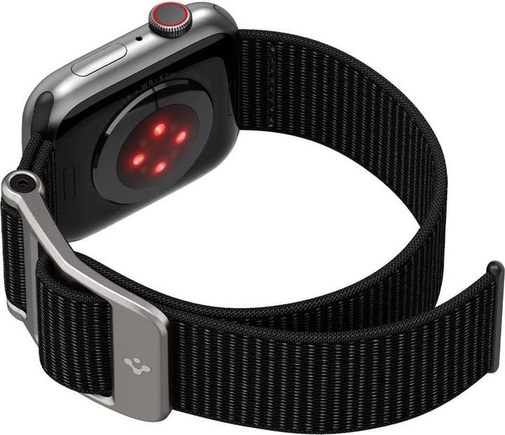 Productafbeelding Spigen Durapro Flex band voor Apple Watch 4 / 5 / 6 / 7 / SE (42 / 44 / 45 mm) zwart (42 mm, 44 mm, 45 mm, Nylon)