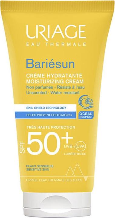 Produktbild Uriage HydrataÄnÃ­ krÃ©m na opalovÃ¡nÃ­ pro citlivou pokoÅ¾ku SPF 50+ Bariesun (Moisturizing Crea (Sonnencreme, SPF 50+, 50 ml)