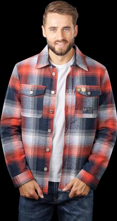Scotch & Soda Teddy Lined Checked Overshirt Blue/Mix