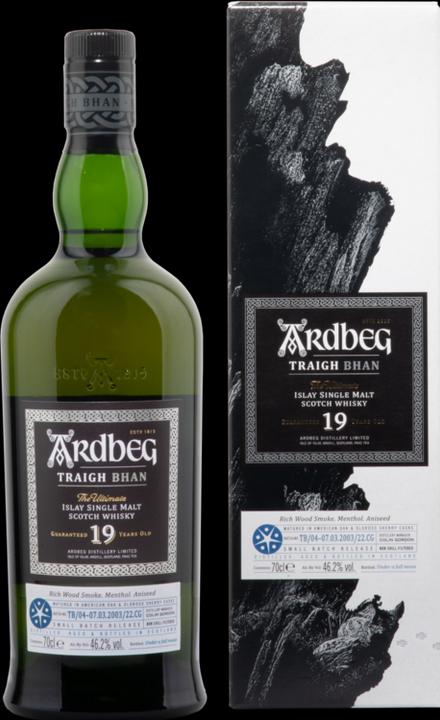 Produktbild Ardbeg TRAIGH BHAN 19 Years Old Batch No. 4 46,2% Vol. 0,7l in Geschenkbox (Single Malt, 1 x 70 cl)
