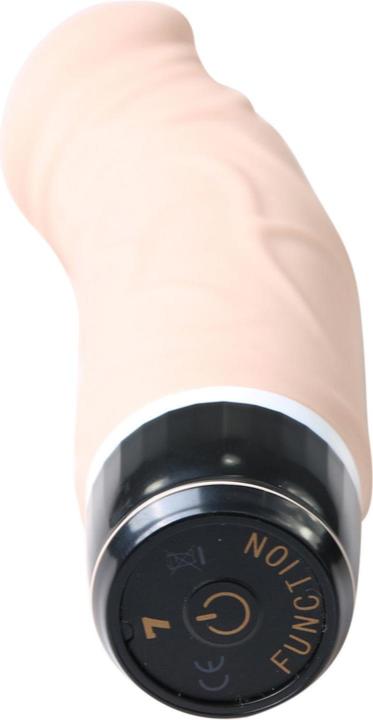 Productafbeelding Seven Creations Silicone Klassieke Vibrator ca. 19cm vlees.