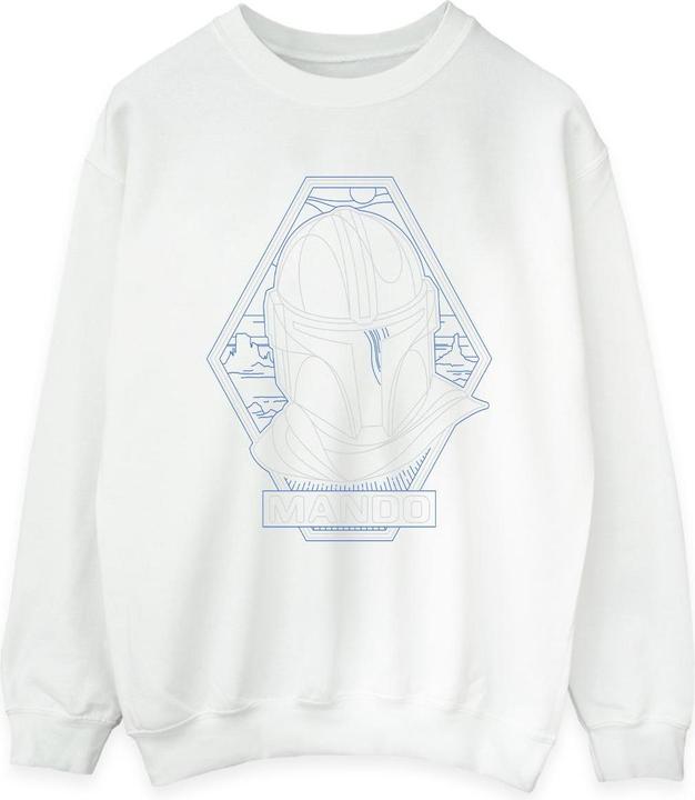 Produktbild Star Wars The Mandalorian Outline Helm Diamond Sweatshirt (S)