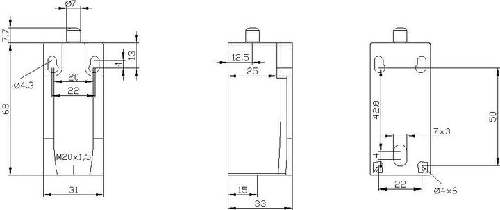 Produktbild Siemens Basisschalter für Positionsschalter 31mm
