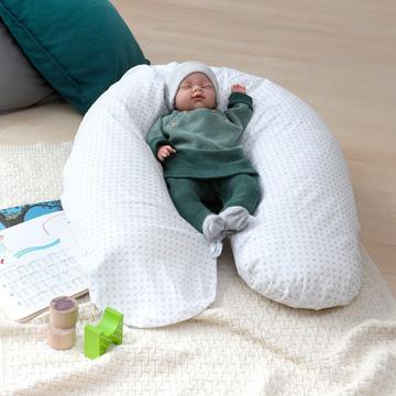 Immagine prodotto Sissel Fodera per cuscino da letto Comfort in cotone bianco/grigio (195 cm)