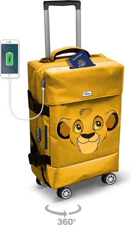Actual product image Karactermania 4-Wheel Cabin Suitcase Face