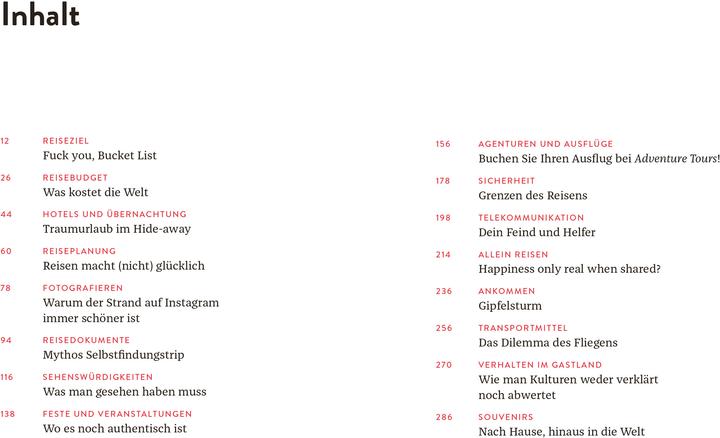 Actual product image Vom Glück zu reisen - Ein Reisehandbuch (German, Philipp Laage, Travel news, 2022)