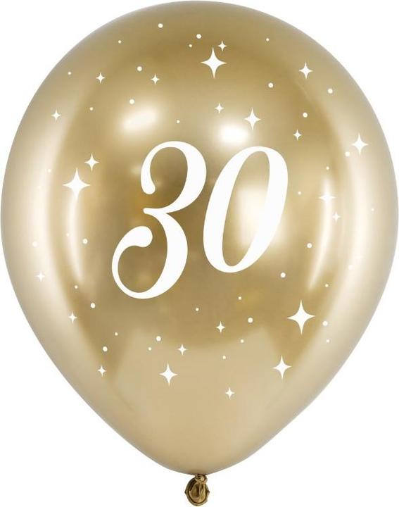 Produktbild Partydeco Ballon Or - 30 Ans (6pcs) (6 x)