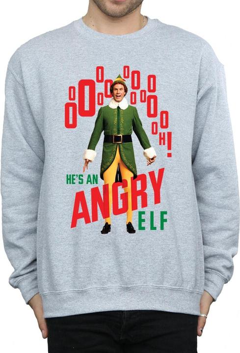 Actual product image Elf Mens Angry Sweatshirt (XL)