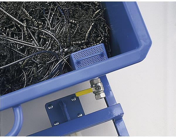 Produktbild eurokraft pro Kippbehälter für Späne, mit Polyamidrädern (300 l)
