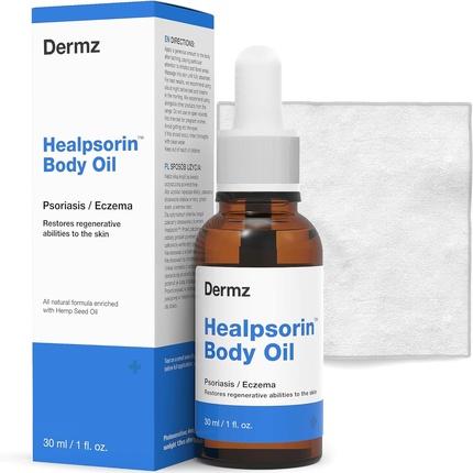 Actual product image Hermz Dermz Healpsorin Body Oil Body Oil For Psoriasis And Atopic Dermatitis 30Ml (Body oil, 30 ml)