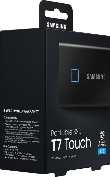 Produktbild Samsung Portable T7 Touch (1000 GB)