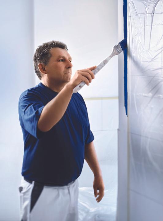 Actual product image tesa Painter's tape PROFESSIONAL, painter's tape incl. masking film (33 m, 1400 mm)