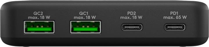 Produktbild Goobay USB-C PD GaN Multiport-Tischladegerät 65 W schwarz (65 W)
