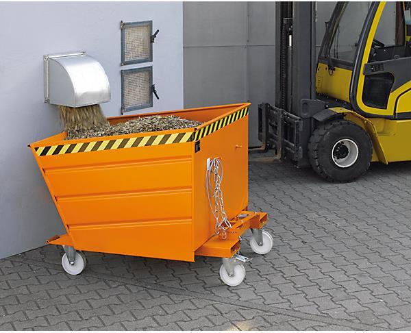 Image du produit eurokraft pro Benne basculante, avec bord de déversement bas (650 l)
