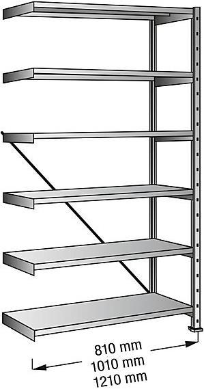 Produktbild Scholz Industrie- und Lagersteckregal, Höhe 2280 mm, 6 Böden