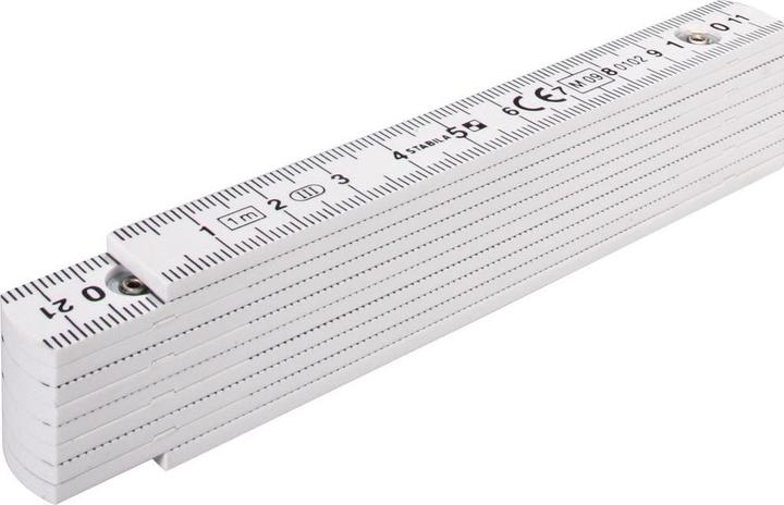 Actual product image Stabila Plastic folding ruler Type 1104 m white metric scale (130 mm)