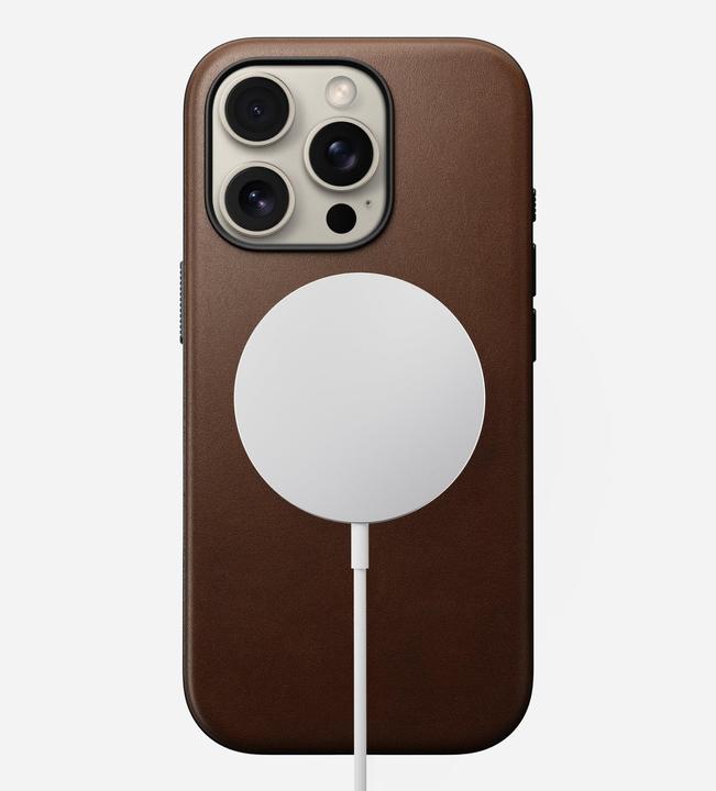 Produktbild Nomad Modern Leather Case iPhone 16 Pro Brown (Apple iPhone 16 Pro)