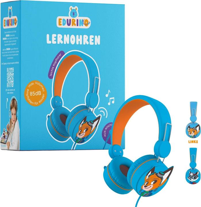 Actual product image Edurino Headphones blue, d