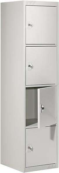 Image du produit kaiserkraft Armoire à casiers avec 4 casiers individuels (45 cm, 180 cm)