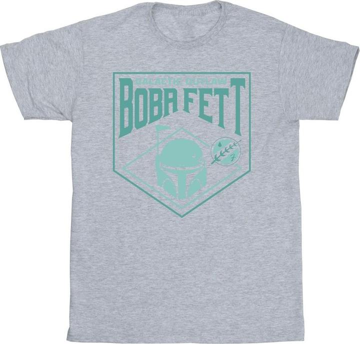 Actual product image Star Wars Mens The Book Of Boba Fett Galactic Helm Chest T-Shirt (4XL)