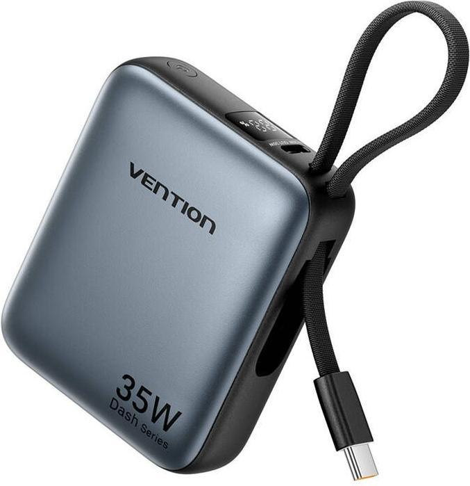 Produktbild Vention Powerbank FHEH0 10000mAh 35W (Szary) (10000 mAh, 35 W, 35 Wh)