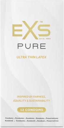 Actual product image EXS "Pure" 12 thin, vegan condoms made of fair trade latex - with environmentally friendly packaging (12 pcs.)