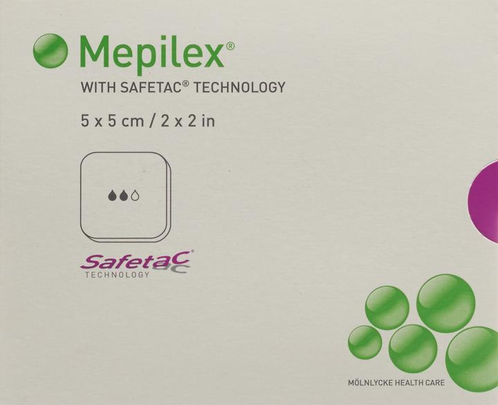 Actual product image Mepilex Schaumverband Safetac 5x5cm Silikon (2 x)