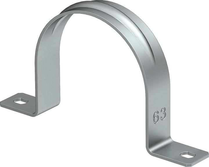 Produktbild OBO Bettermann OBO 605 63 ALU Befestigungsschelle zweilappig