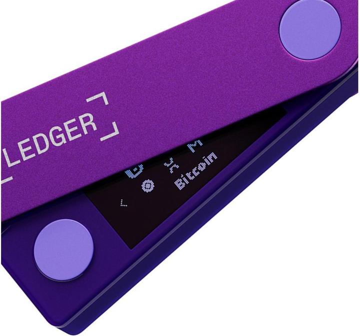 Produktbild Ledger Nano X Amethyst Purple (Ripple, Bitcoin, Bitcoin Cash, Litecoin, Cardano, TRON, Ethereum Classic, Ether, Stellar, Monero, Dogecoin)
