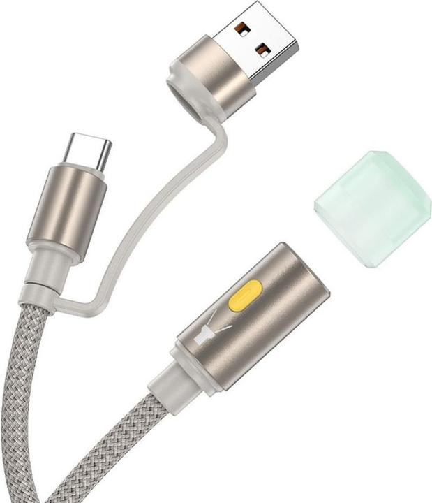 Immagine prodotto Hoco Cable cable USB A / Type C to LED light UA38C gold (0.03 m, USB 3.0)