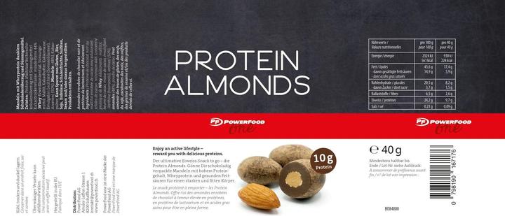 Actual product image PowerFood One Protein Almonds (Chocolate, Almond, 1 pcs., 40 g)