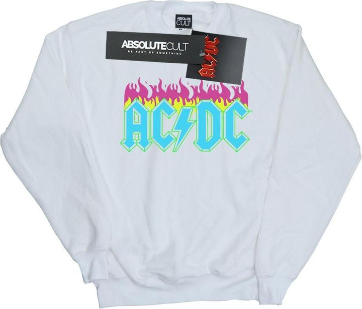 Produktbild AC/DC Neon Flames Sweatshirt Mädchen (128)