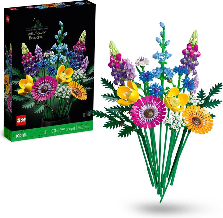 Image du produit LEGO Bouquet de fleurs sauvages (10313, LEGO Icons, LEGO Botanical)