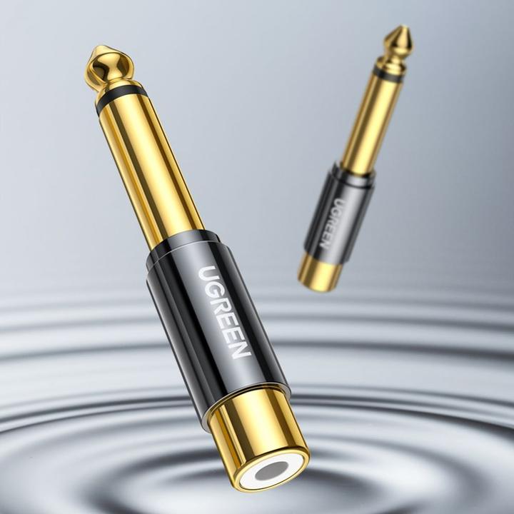 Produktbild Ugreen 6.35 mm Klinken Stecker auf RCA Cinch Buchse Adapter (Klinkenadapter)