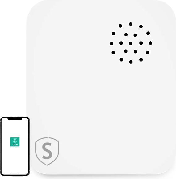 Image du produit SIGN Capteur de vibrations WiFi pour maison intelligente - Blanc