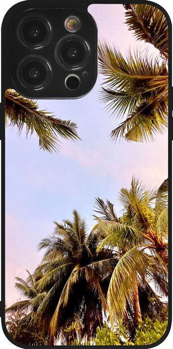 Actual product image PhoneLook Cover silicone black Summer 2023 palm tree vibe (Apple iPhone 14 Pro Max)