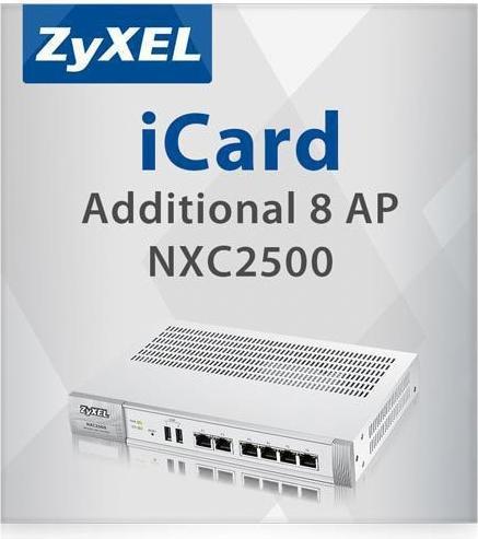 Immagine prodotto Zyxel iCard 8 licenze AP aggiuntive per NXC2500 (8 Dispositivi, Senza limiti)