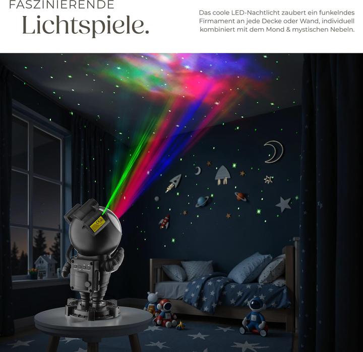Produktbild tectake LED-Sternenhimmel-Projektor Astronaut, inkl. Bluetooth