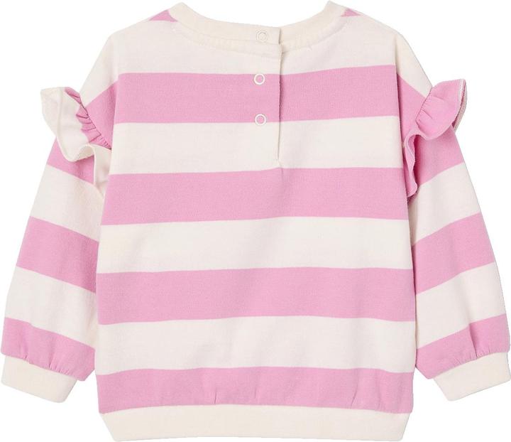 Vertbaudet Mädchen Baby Sweatshirt mit Schriftzug und Recycling-Polyester
