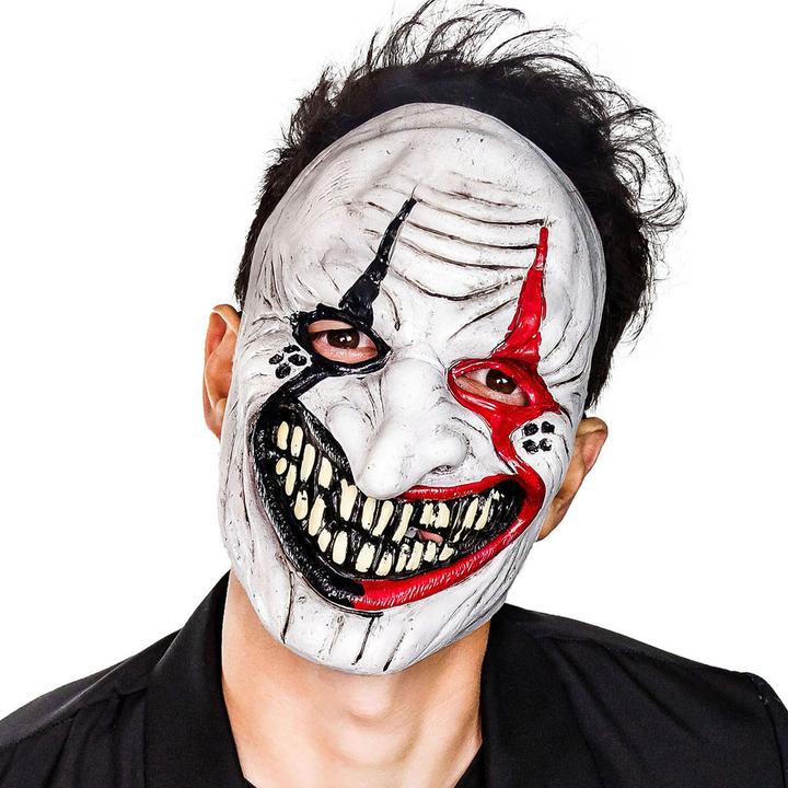 Produktbild Bristol Novelty Sinister Jester Halbgesichtsmaske