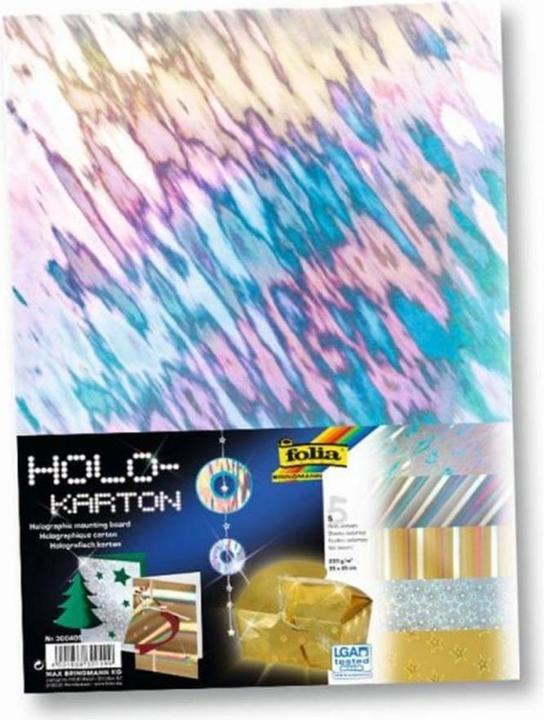 Image du produit Folia Carton holographique assorti (230 g/m², 5 x, 25 x 35 cm)