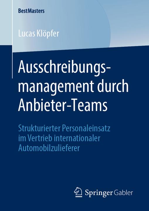 Produktbild Ausschreibungsmanagement durch Anbieter-Teams (Lucas Klöpfer, 2019)