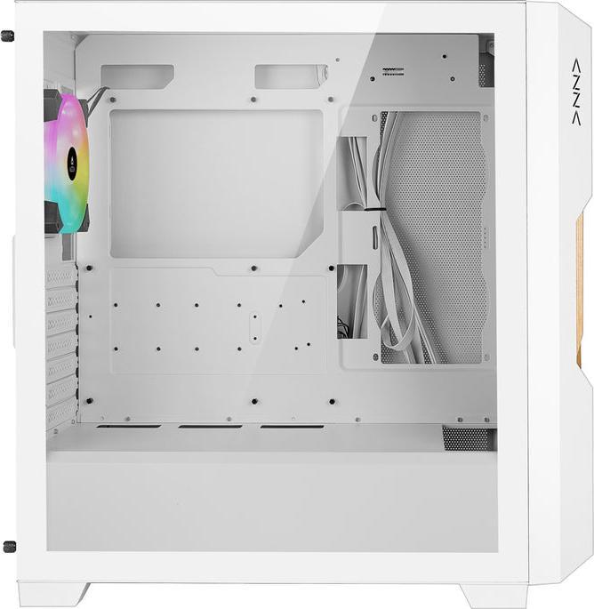 Image du produit Azza Guardian 520WW GAMING Miditower Blanc RGB Grille en bois retail (ITX, mATX, ATX)