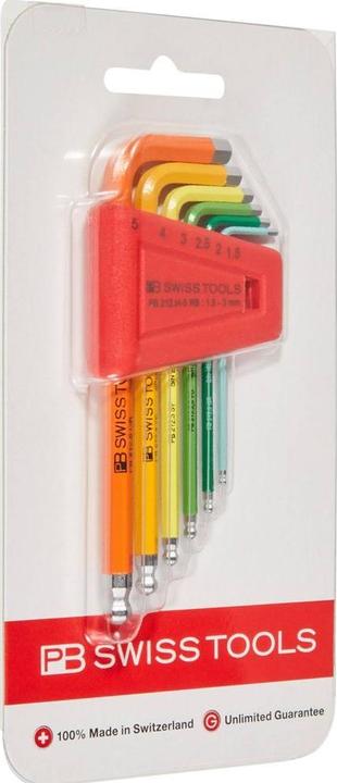 Immagine prodotto PB Swiss Tools Set di chiavi a brugola PB212 H5 RBCN