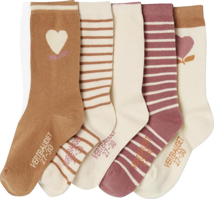 Produktbild Vertbaudet 5er-Pack Mädchen Socken, Herzen (5er Pack, 27, 30)